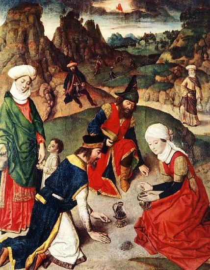 Dieric Bouts The Gathering of the Manna china oil painting image